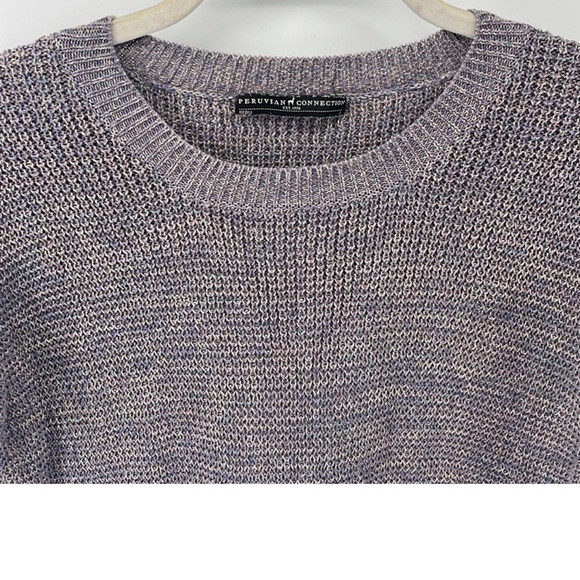 Peruvian Connection Sweaters - Peruvian Connection 100% Pima Cotton Knit Crewneck Pullover Sweater Women’s XS